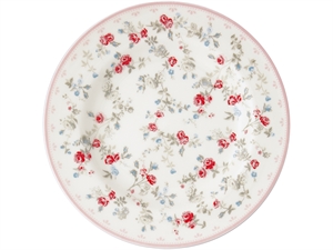 Carly White plate small 15 cm fra GreenGate - Tinashjem